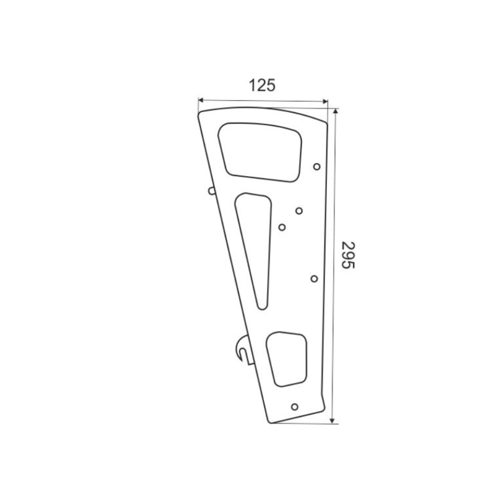 Βάση παπουτσοθήκης πλαστική μονή λευκό