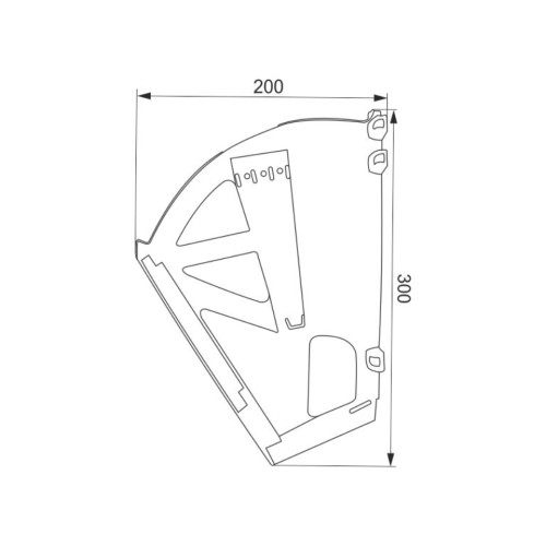Βάση παπουτσοθήκης πλαστική διπλή λευκό