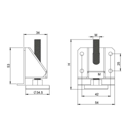 Ρεγουλατόρος ντουλάπας μαύρο