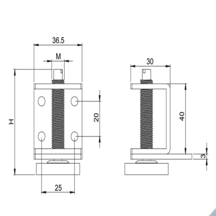 Ρεγουλατόρος ντουλάπας γκρί
