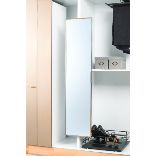 Συρόμενος καθρέφτης ντουλάπας M9002-20 Μαύρο