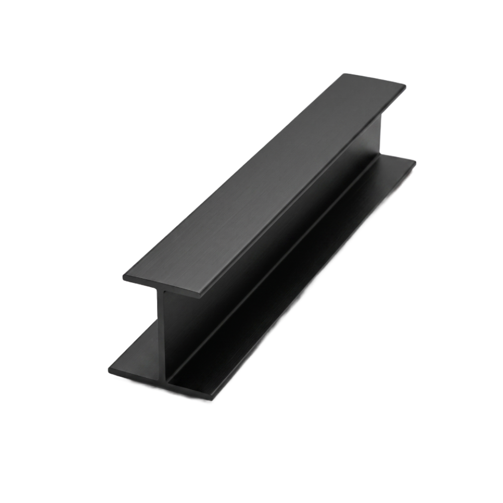 Προφίλ ''Η'' αλουμινίου 18/18mm 200cm μαύρο