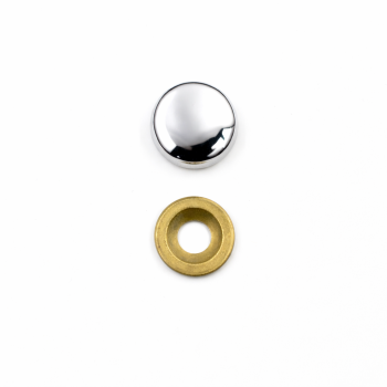 Κάλυμμα βιδας μεταλλικη  Φ18mm  Χρώμιο