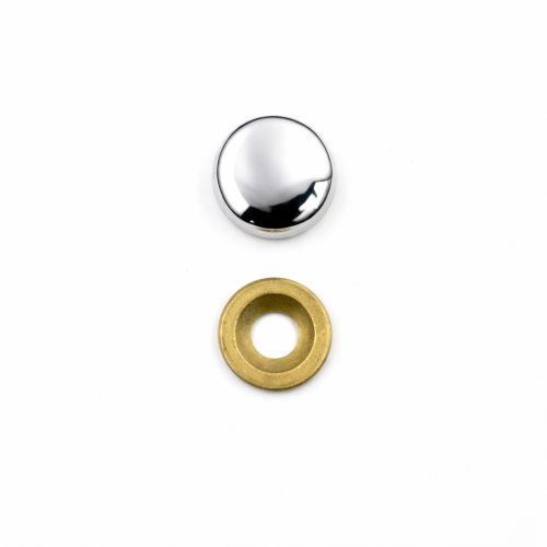 Κάλυμμα βιδας μεταλλικη  Φ16mm  Χρώμιο