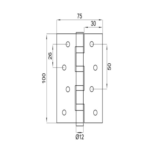 Μεντεσές πόρτας με ρουλεμάν