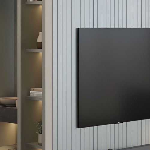 Διακοσμητικό πάνελ τοίχου MDF γκρί 18x121x2800мм