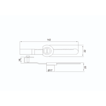 Κλειδαριά συρόμενων κρυστάλλων νίκελ