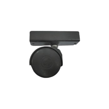 Ρόδα διπλή περιστρεφόμενη πλαϊνού Φ40 μαύρο