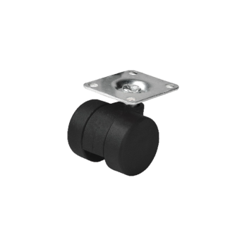 Ρόδα διπλή περιστρεφόμενη με πλάκα Φ30