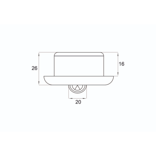 Ρόδα περιστρεφόμενη για σωλήνα Φ35