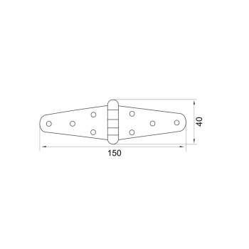 Μεντεσές διπλός χρυσό