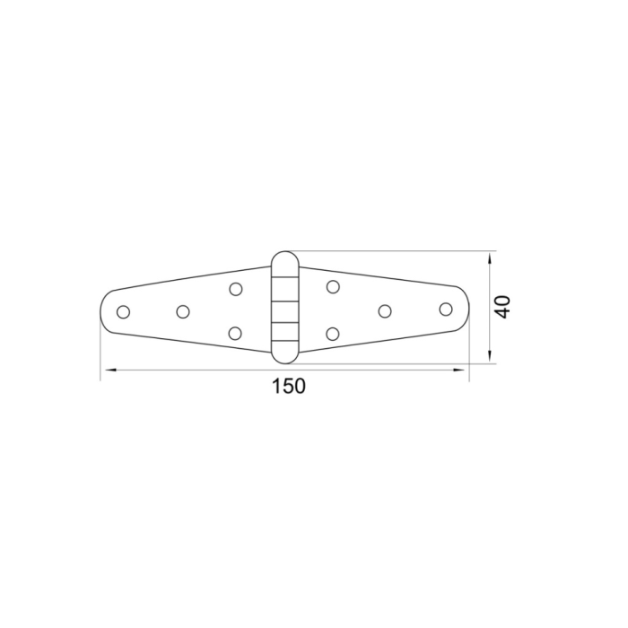 Μεντεσές διπλός χρυσό