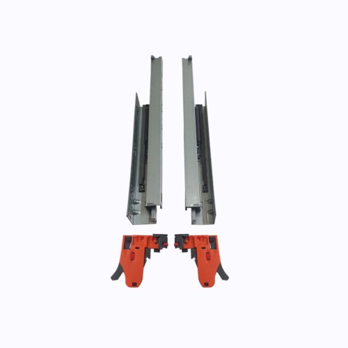 Οδηγός κρυφός ξύλινου συρταριού D'Conti 100% άνοιγμα με φρένο 300mm