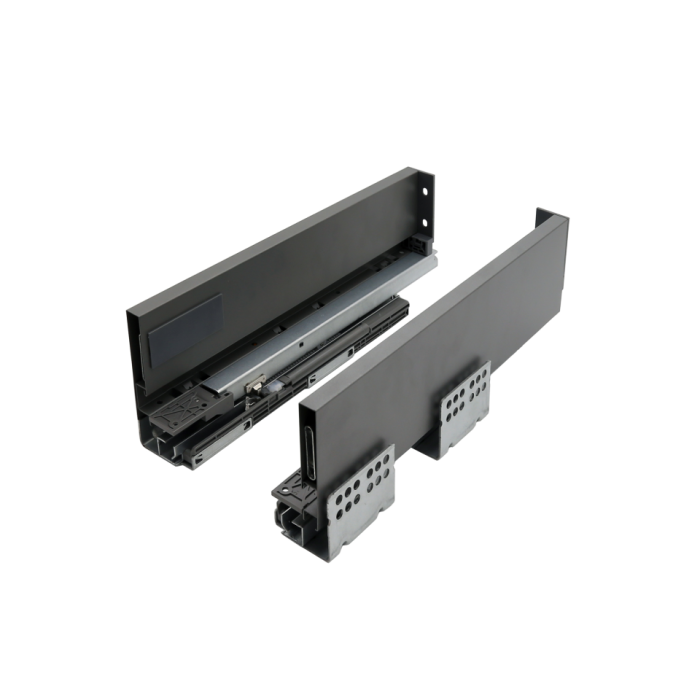 Οδηγός συρτάριου D'Conti με μεταλλικά πλαϊνά Slimbox 90mm ανθρακί Οδηγός συρτάριου D'Conti με μεταλλικά πλαϊνά Slimbox 90mm ανθρακί