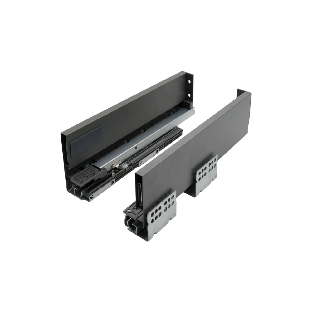 Οδηγός συρτάριου D'Conti  με μεταλλικά πλαϊνά Slimbox 128mm ανθρακί