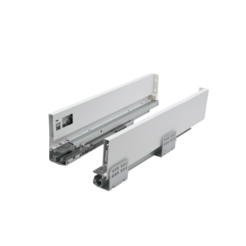 Οδηγός συρτραιού D'Conti με μεταλλικά πλαϊνά Slimbox 90mm  λευκό