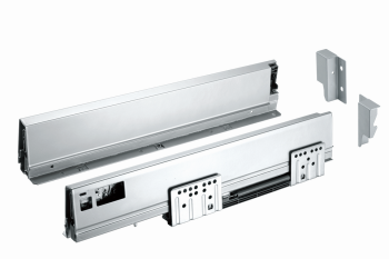 Οδηγός συρταριού D'Conti με μεταλλικά πλαϊνά D'Box 90mm γκρί