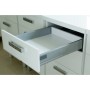 Οδηγός συρταριού D'Conti με μεταλλικά πλαϊνά D'Box  90mm λευκό