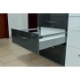 Οδηγός συρταριού D'Conti με μεταλλικά πλαϊνά D'Box 90mm γκρί