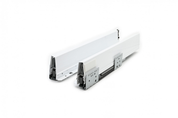 Οδηγός συρταριού D'Conti με μεταλλικά πλαϊνά D'Box  90mm λευκό