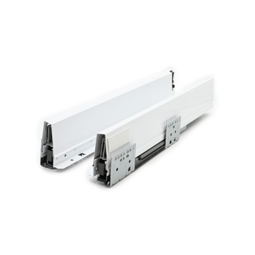 Οδηγός συρταριού D'Conti με μεταλλικά πλαϊνά D'Box  90mm λευκό