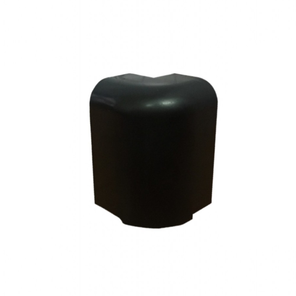 Γωνία εξωτερική για αρμοκάλυπτρο τύπου "D" 25x10 μαύρο