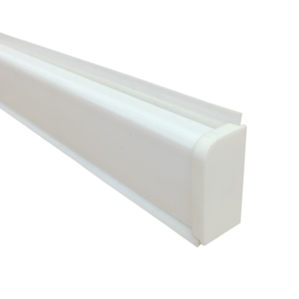 Αρμοκάλυπτρο τύπου ''D'' 25x10 λευκό 4000mm