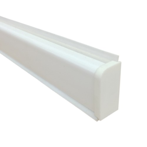 Αρμοκάλυπτρο τύπου ''D'' 25x10 λευκό 4000mm