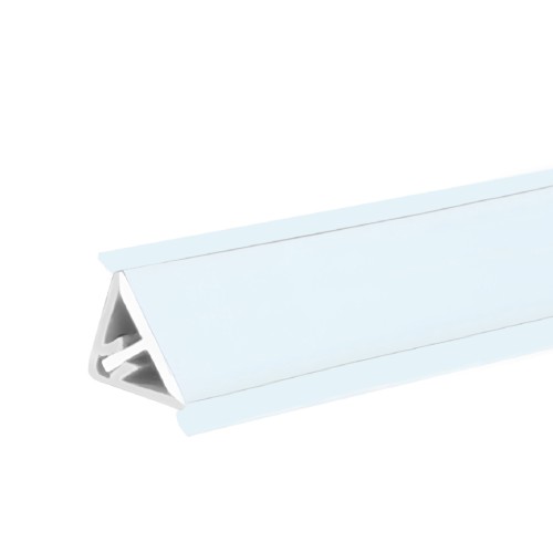 Αρμοκάλυπτρο στενό 15x15 αλουμινίου λευκό 4000mm