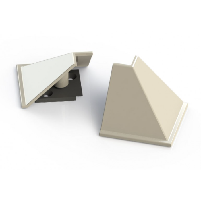 Γωνία εξωτερτική για ίσιο αρμοκάλυπτρο 30x30 αλουμινίου