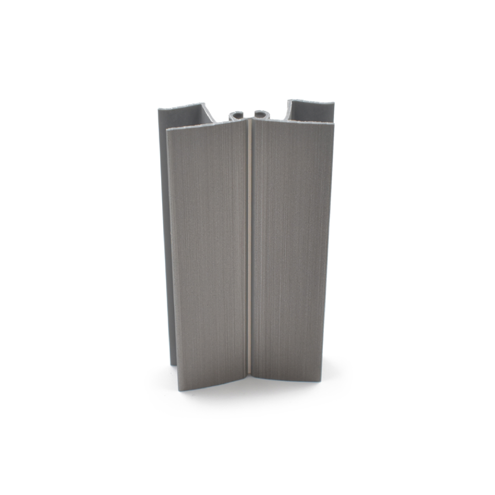 Γωνία μπάζας πλαστική με επικάλυψη αλουμινίου H=100mm