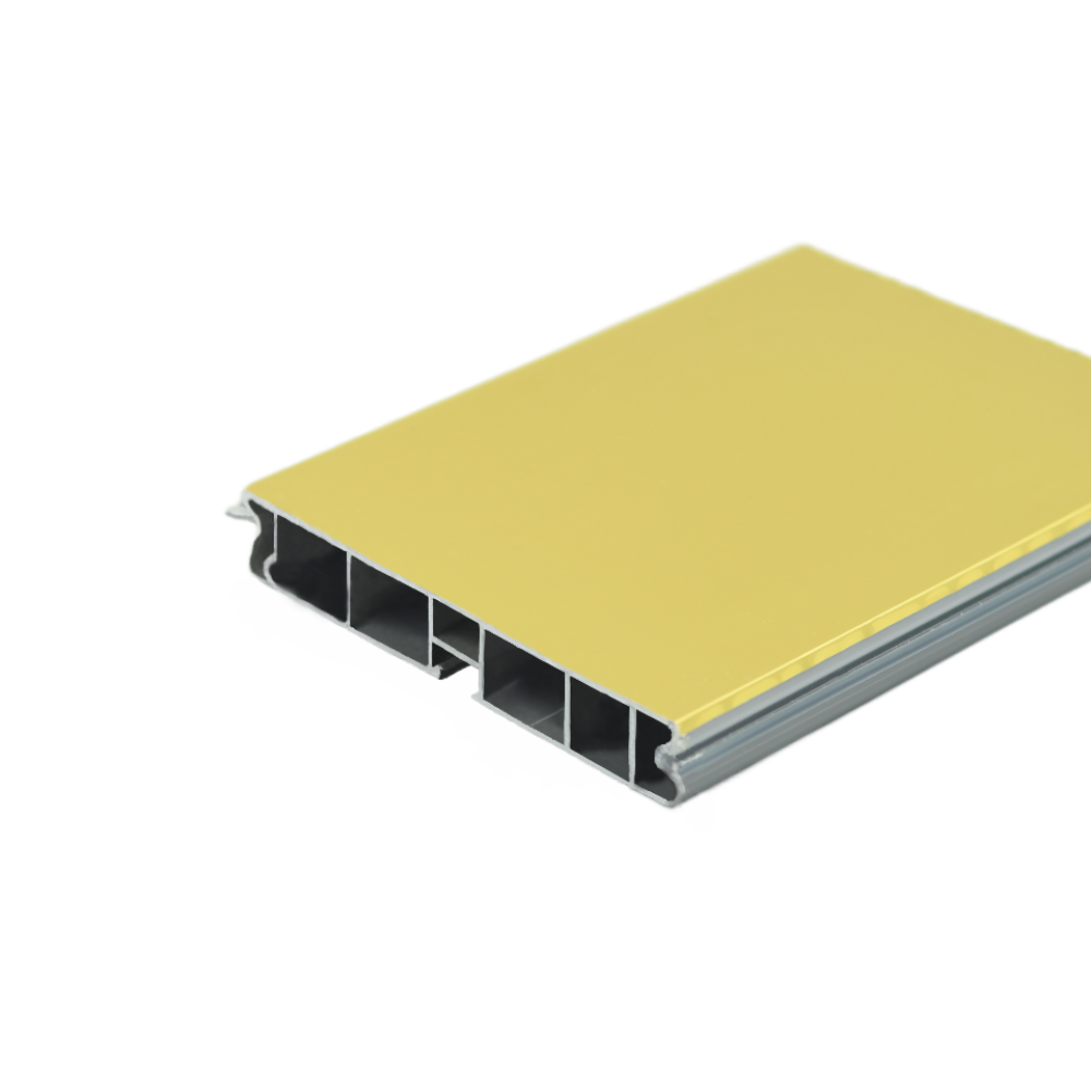 Μπάζα πλαστική με επικάλυψη PVC χρυσό H=100mm L=4000mm