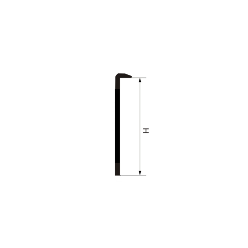 Πλαϊνό προφίλ πάγκου αριστερό 40mm μαύρο