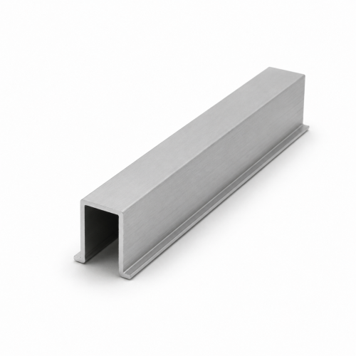 Κάτω Προφίλ ALB 9162 Γκινησιάς Αλουμινίου 17 x 10 mm Συρόμενης Πόρτας 200 cm
