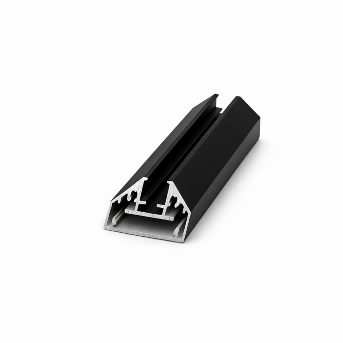 Πλαίσιο Συρόμενης Πόρτας Αλουμίνιου Ύψος 210 cm x Φάρδος 90 cm x Πάχος 40 mm Μαύρο