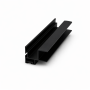 Λαβή προφίλ πόρτας Κ-08 εξωτερικό συρόμενης ντουλάπας 250 cm Μαύρο