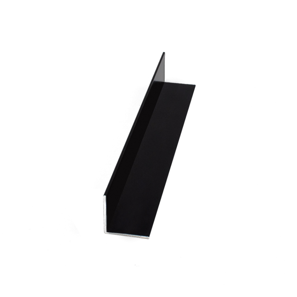 Προφίλ γωνιακό αλουμινίου 25x25mm L=3000mm μαύρο