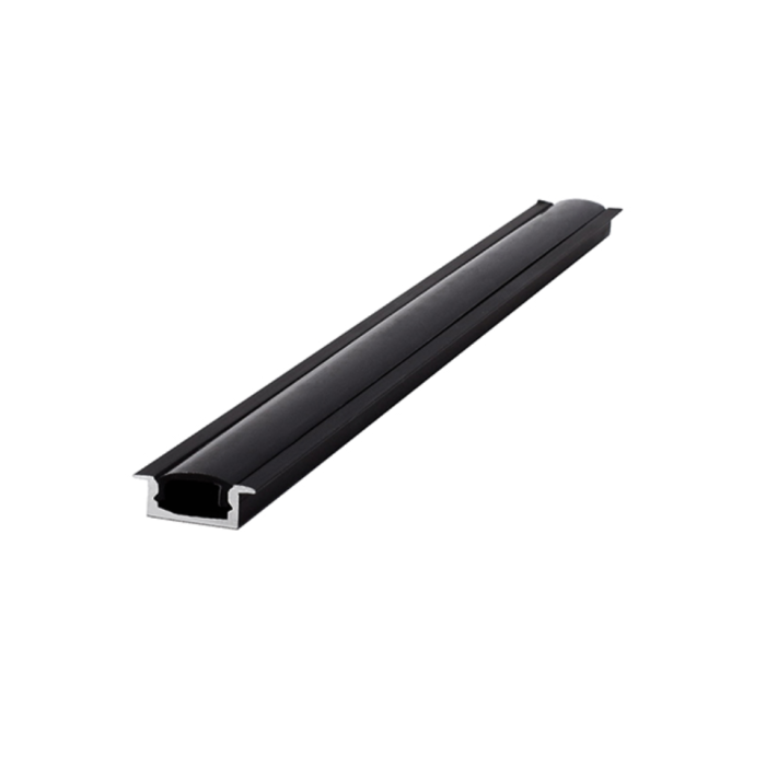 Προφίλ αλουμινίου χωνευτό για LED 15x10x3000mm μαύρο Προφίλ αλουμινίου χωνευτό για LED 15x10x3000mm μαύρο