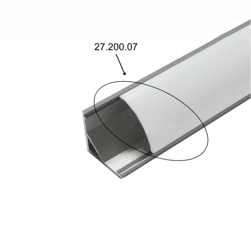 Κάλυμμα για προφίλ LED (27.200.06) λευκό 3000mm