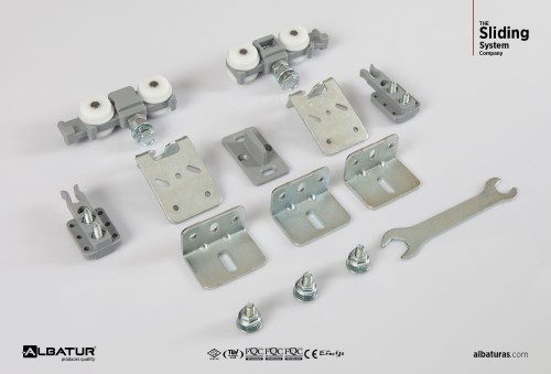 Μηχανισμός ALB 7340 Συρόμενης Πόρτας 50 Kg  για Πάχος 18-50 mm