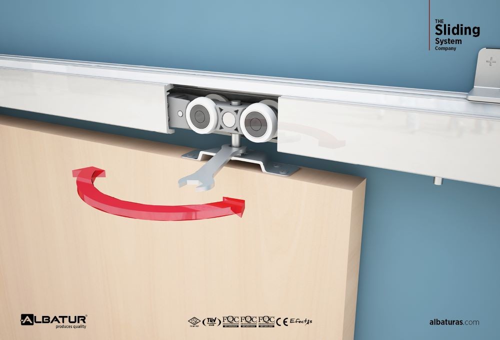 DoorSlide 9701  120 Kg - Μηχανισμός Συρόμενης Πόρτας Φρένο Μονής Κατεύθυνσης