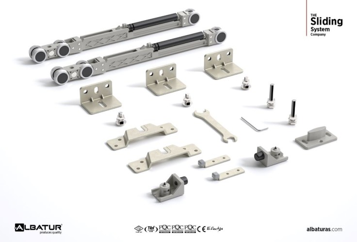 DoorSlide 9720  120 Kg - Μηχανισμός Συρόμενης Πόρτας Φρένο Διπλής Κατεύθυνσης