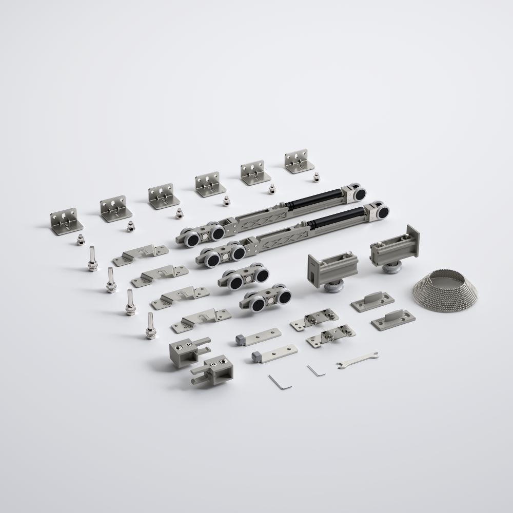 DoorSync 9801 120 Kg - Μηχανισμός Συγχρονισμού Συρόμενης Πόρτας Φρένο Μόνης Κατεύθυνσης