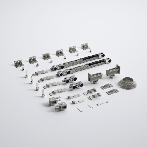 Μηχ/μός ALB 9801 Συγχρονισμού Συρόμενης Πόρτας 120 Kg Φρένο Μονής Κατεύθυνσης για Πάχος 20-60 mm