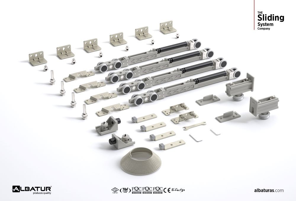 DoorSync 9820 120 Kg - Μηχανισμός Συγχρονισμού Συρόμενης Πόρτας Φρένο Διπλής Κατεύθυνσης