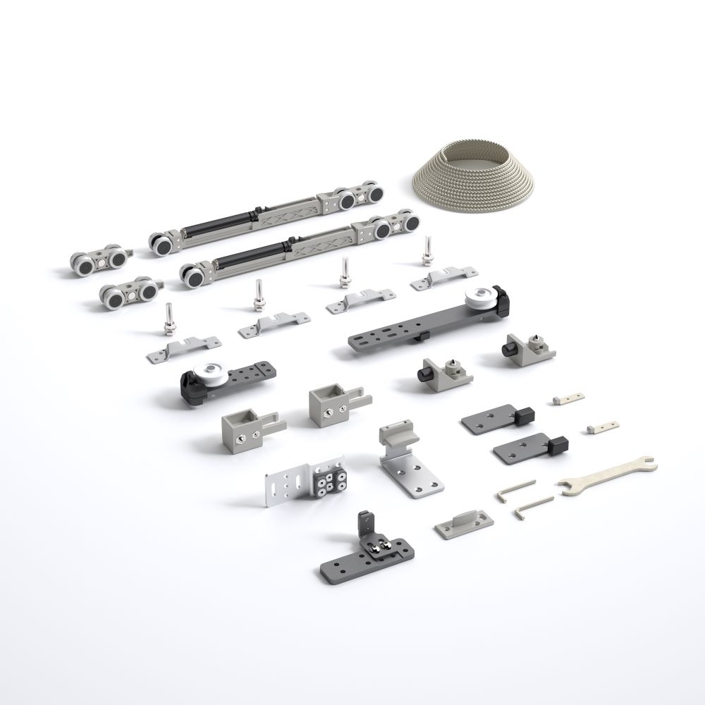 MultiDoor 250  80 Kg - Μηχανισμός Τηλεσκοπικός Συρόμενης Πόρτας Φρένο Μονής Κατεύθυνσης