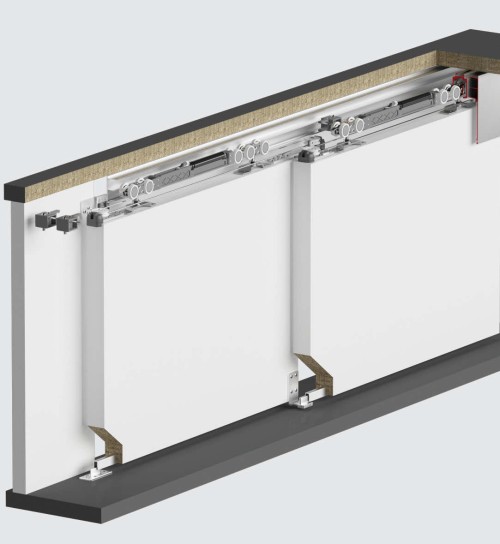 MultiDoor 250  80 Kg - Μηχανισμός Τηλεσκοπικός Συρόμενης Πόρτας Φρένο Μονής Κατεύθυνσης