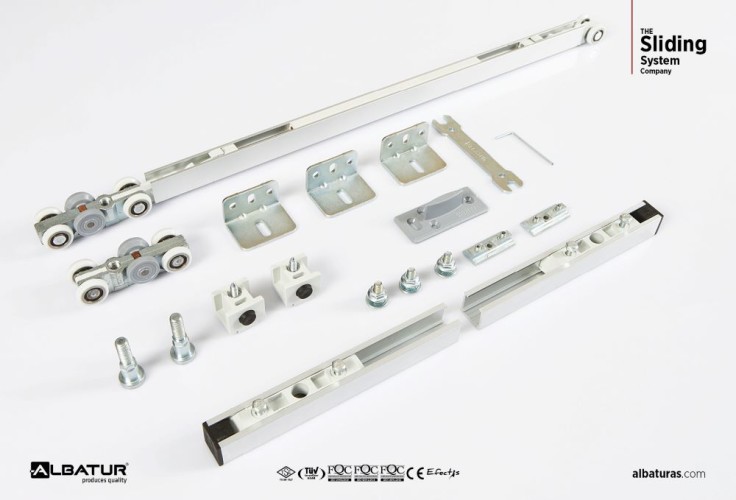 DoorSlide 9015  60 Kg - Μηχανισμός Συρόμενης Πόρτας Φρένο Διπλής Κατεύθυνσης