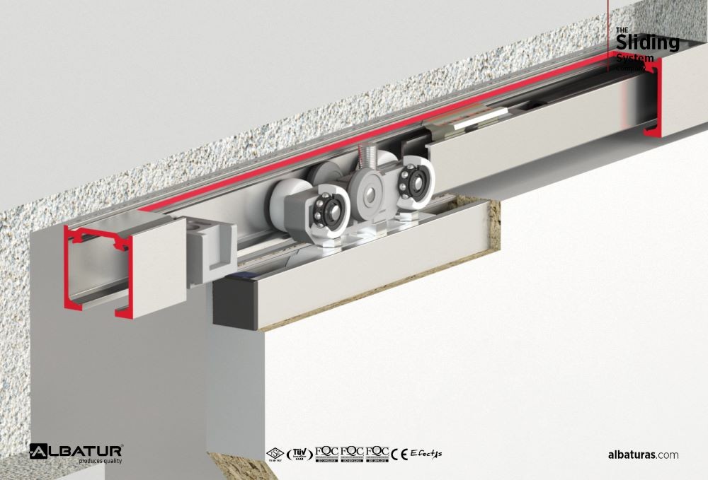 DoorSlide 9015  60 Kg - Μηχανισμός Συρόμενης Πόρτας Φρένο Διπλής Κατεύθυνσης