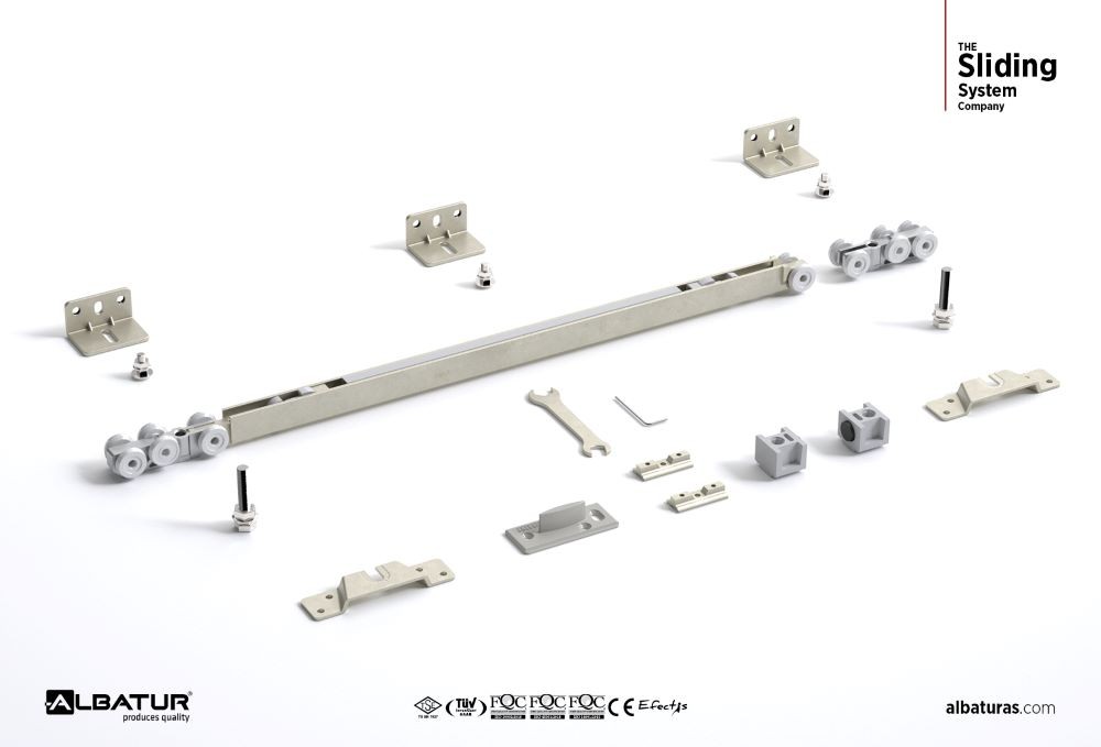DoorSlide 9010 60 Kg - Μηχανισμός Συρόμενης Πόρτας Φρένο Διπλής Κατεύθυνσης